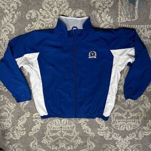 Vintage Wildcat Clothing Co. Men's Blue Windbreaker Jacket Size L